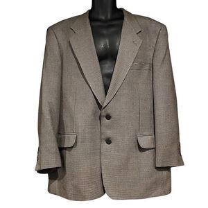 Lord & Taylor Herringbone Tweed Wool Suit Jacket Sports Men’s 44R